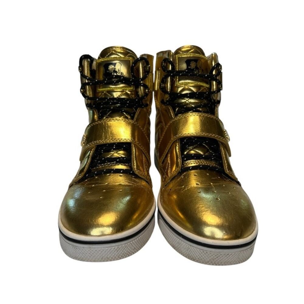 Vlado Atlas High Top Women's Gold Metallic Lace Up Fashion Sneakers Shoes Size 8 - Picture 15 of 15